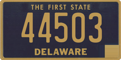 DE license plate 44503