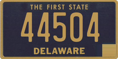 DE license plate 44504