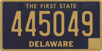 DE license plate 445049