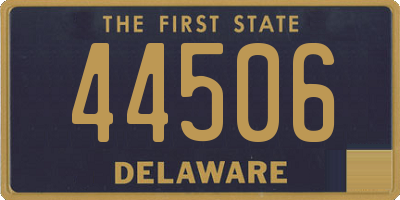 DE license plate 44506