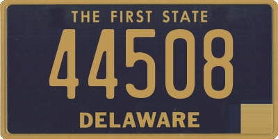 DE license plate 44508