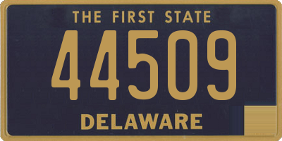 DE license plate 44509