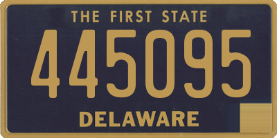 DE license plate 445095