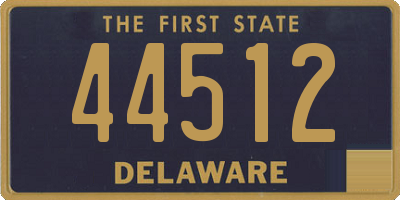 DE license plate 44512