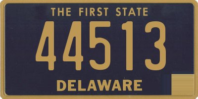 DE license plate 44513