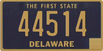 DE license plate 44514