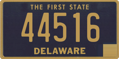 DE license plate 44516