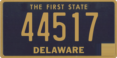 DE license plate 44517