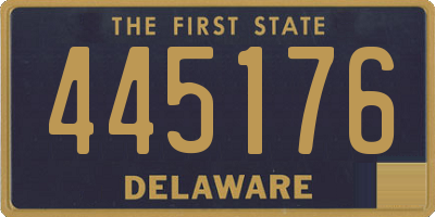 DE license plate 445176