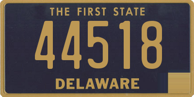 DE license plate 44518