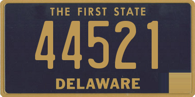 DE license plate 44521