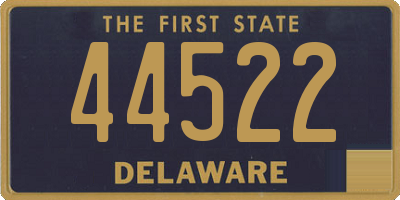 DE license plate 44522