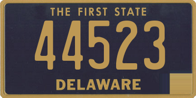 DE license plate 44523