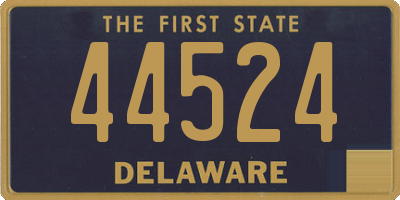 DE license plate 44524