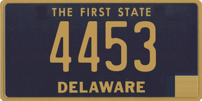 DE license plate 4453