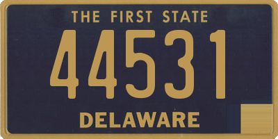 DE license plate 44531