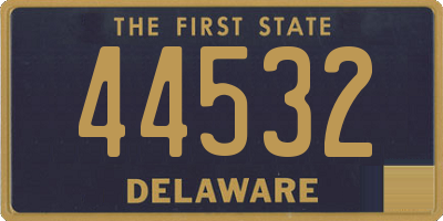 DE license plate 44532