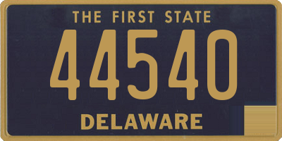 DE license plate 44540