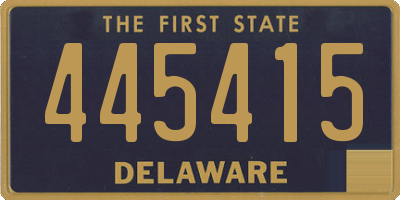 DE license plate 445415