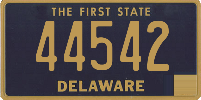 DE license plate 44542