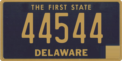 DE license plate 44544