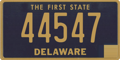 DE license plate 44547