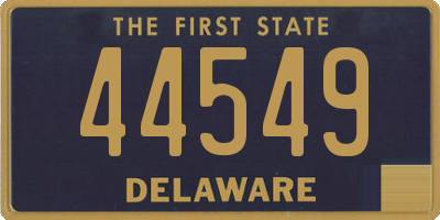 DE license plate 44549