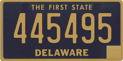DE license plate 445495