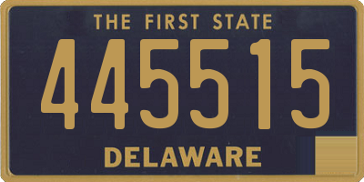 DE license plate 445515