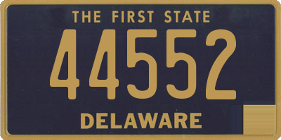 DE license plate 44552