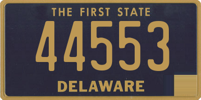 DE license plate 44553