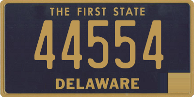 DE license plate 44554