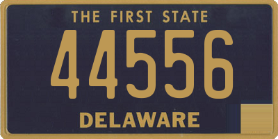DE license plate 44556