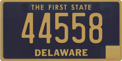 DE license plate 44558