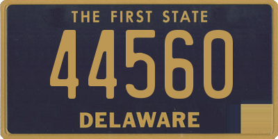 DE license plate 44560