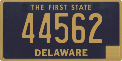 DE license plate 44562