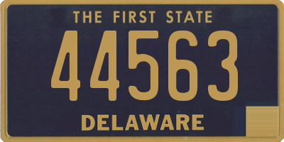 DE license plate 44563