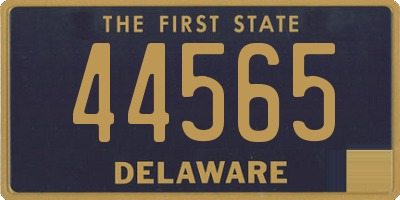 DE license plate 44565