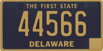 DE license plate 44566