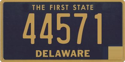 DE license plate 44571