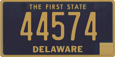 DE license plate 44574