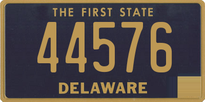 DE license plate 44576