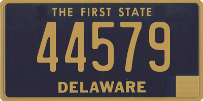 DE license plate 44579