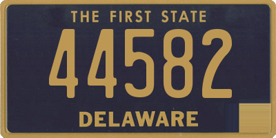 DE license plate 44582