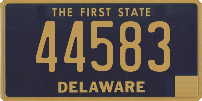 DE license plate 44583