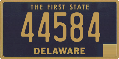 DE license plate 44584