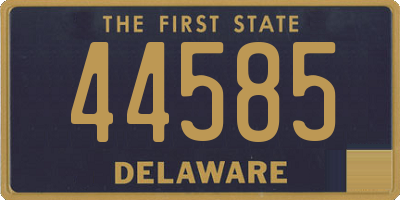 DE license plate 44585