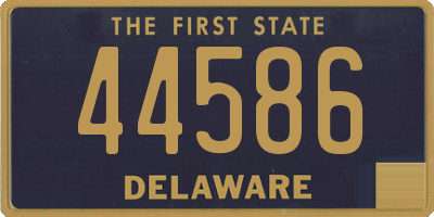 DE license plate 44586