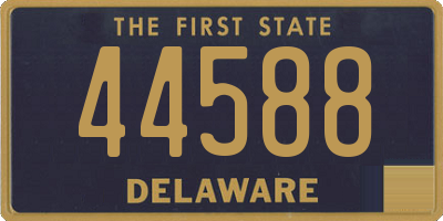 DE license plate 44588