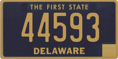 DE license plate 44593